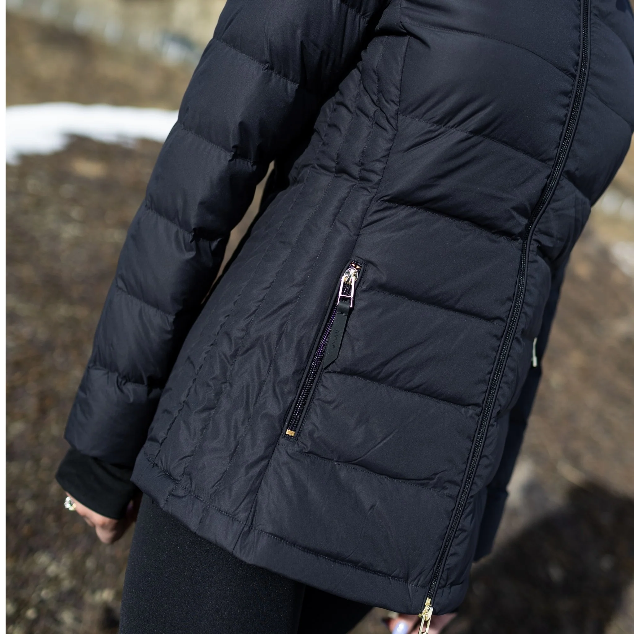Lucy Packable Puffer Down Jacket - Black - Image 6