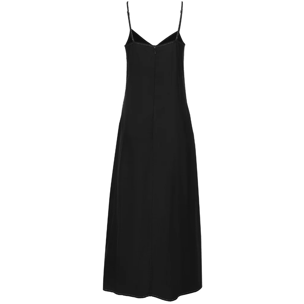 Lydia Women's Viscose Blend Slip Dress - Black - Image 6