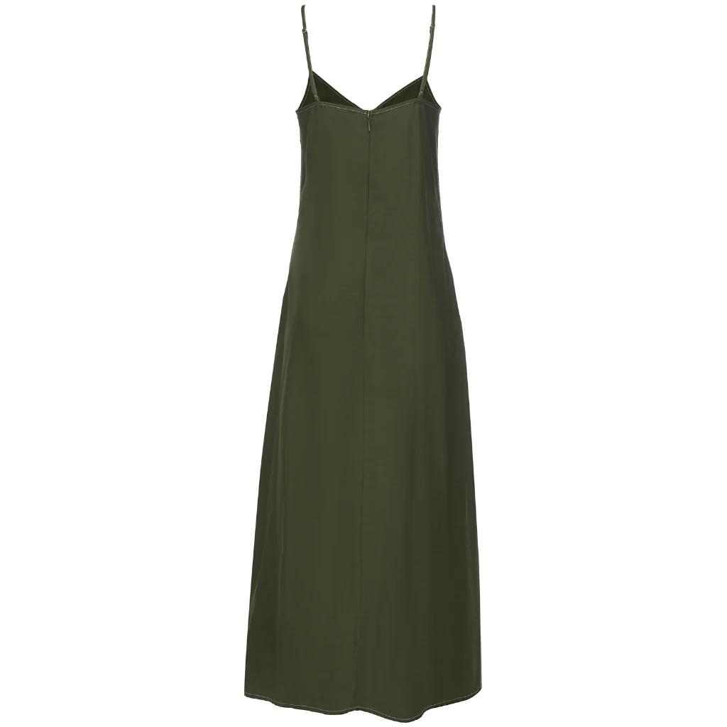 Lydia Women's Viscose Blend Slip Dress - Bonsai Green - Image 5