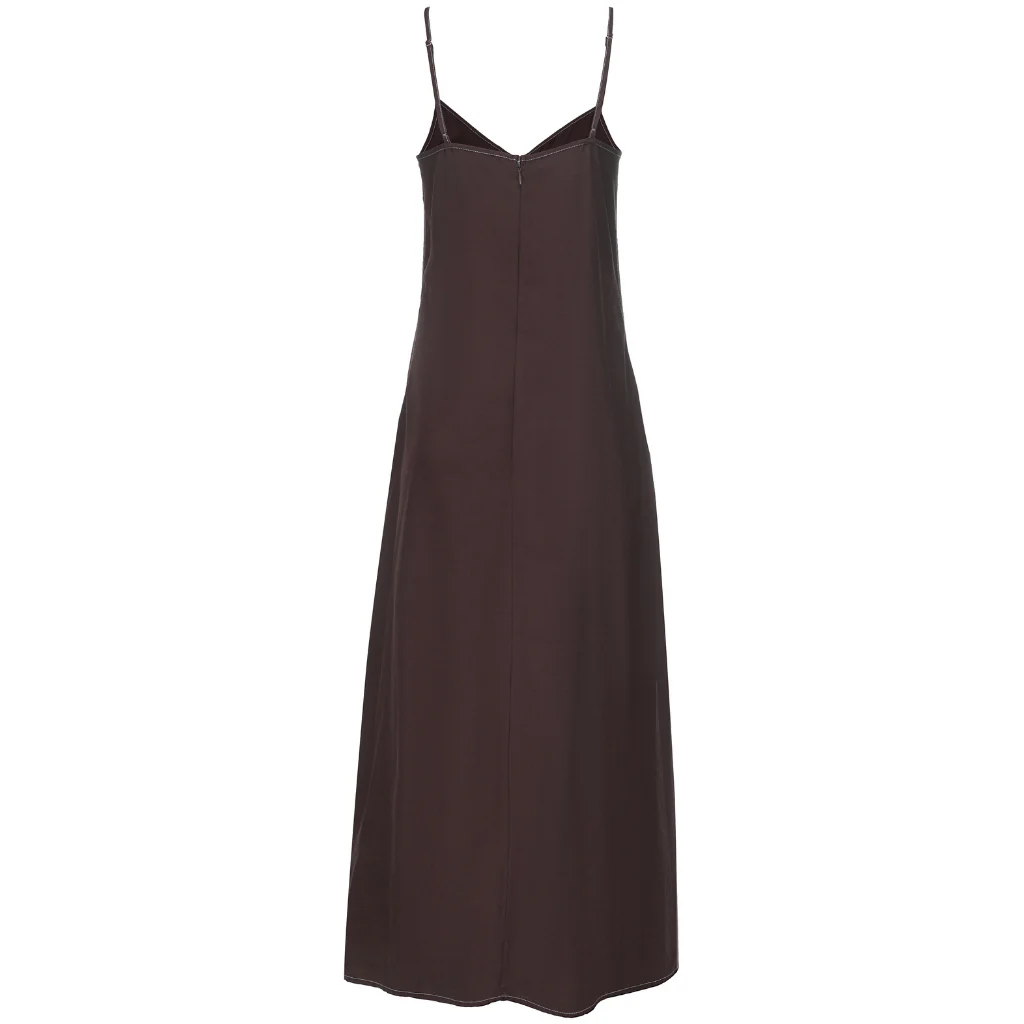 Lydia Women's Viscose Blend Slip Dress - Cocoa - Image 8