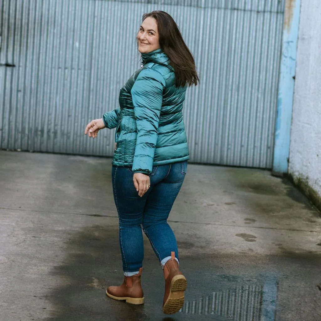 Lynnette Women's 90/10 Packable Down Jacket - Empire Teal - Image 8