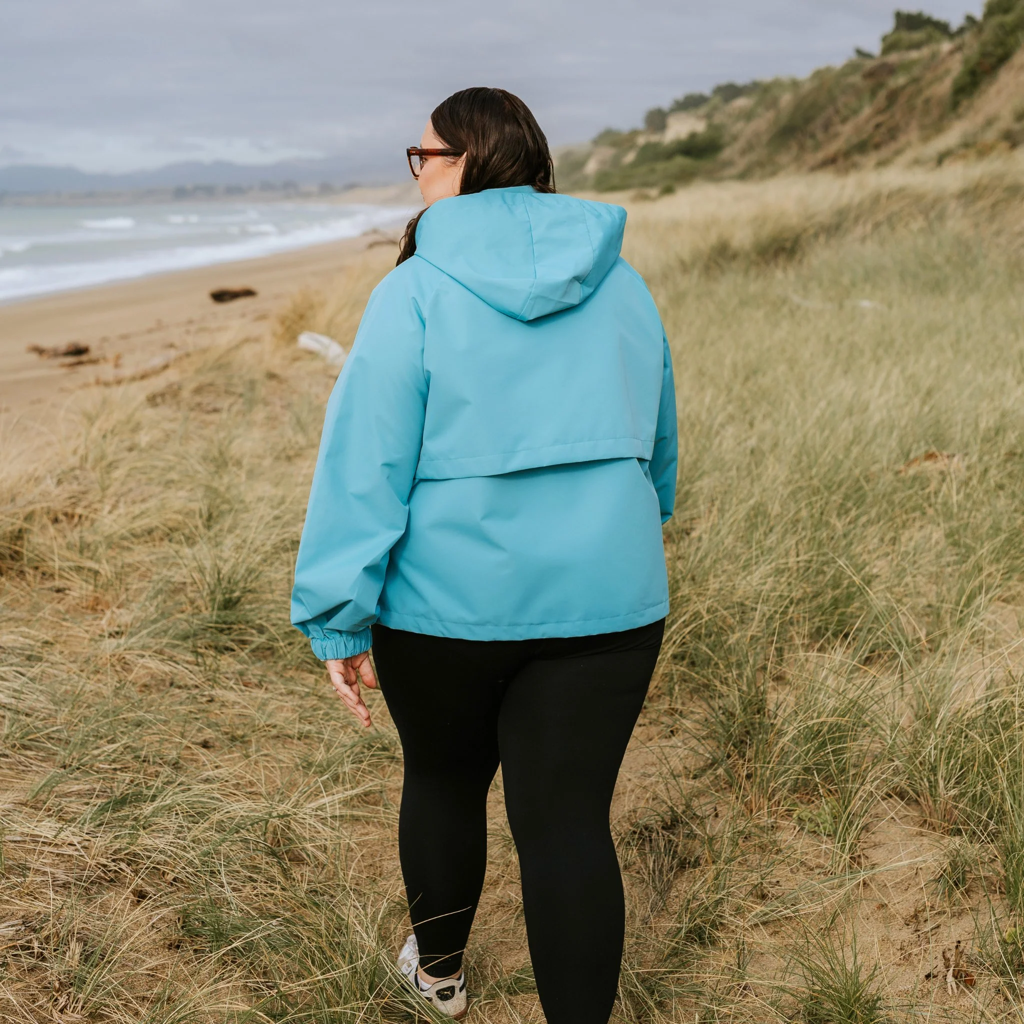 Maggie Rain Jacket - Aqua - Image 6