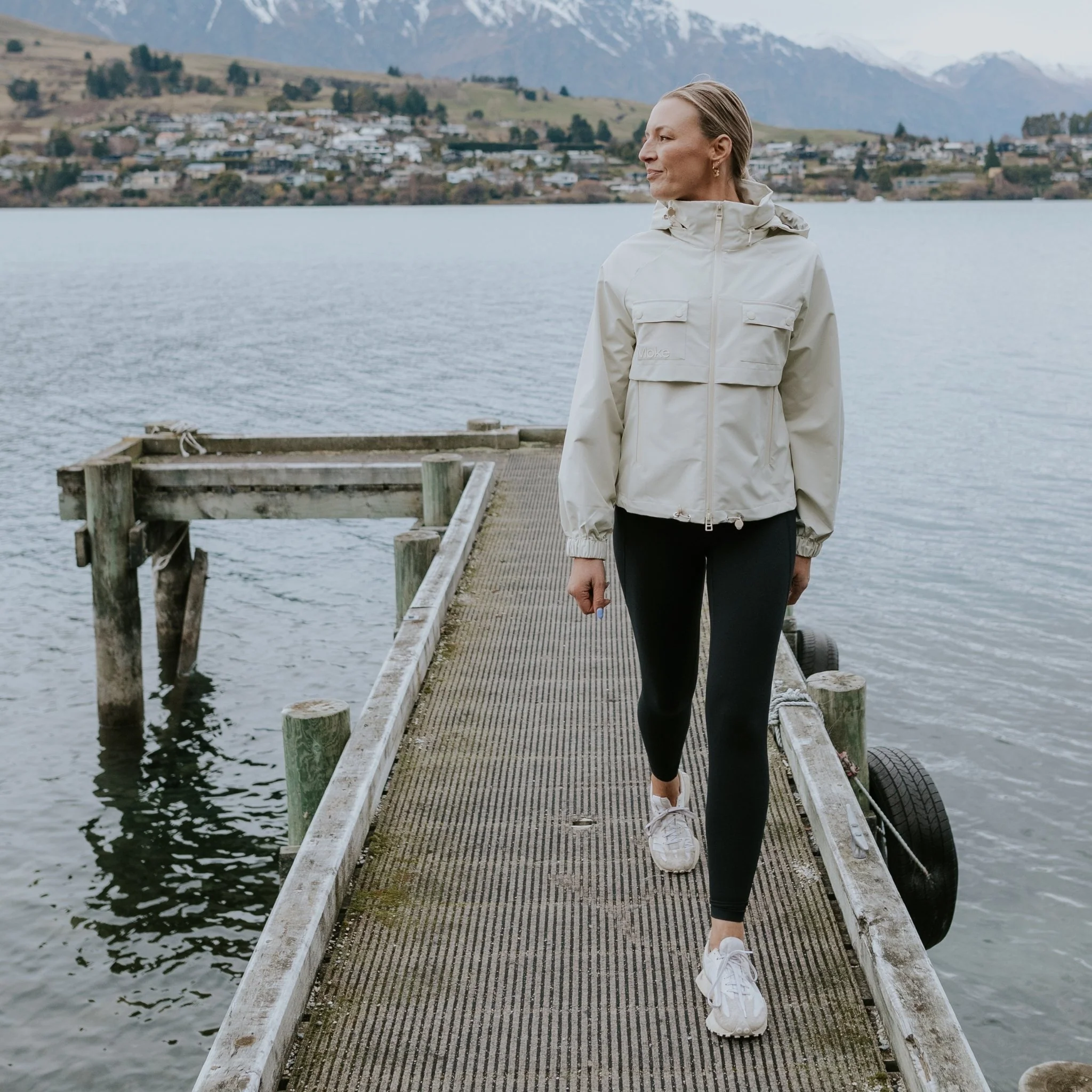 Maggie Rain Jacket - Cream - Image 4