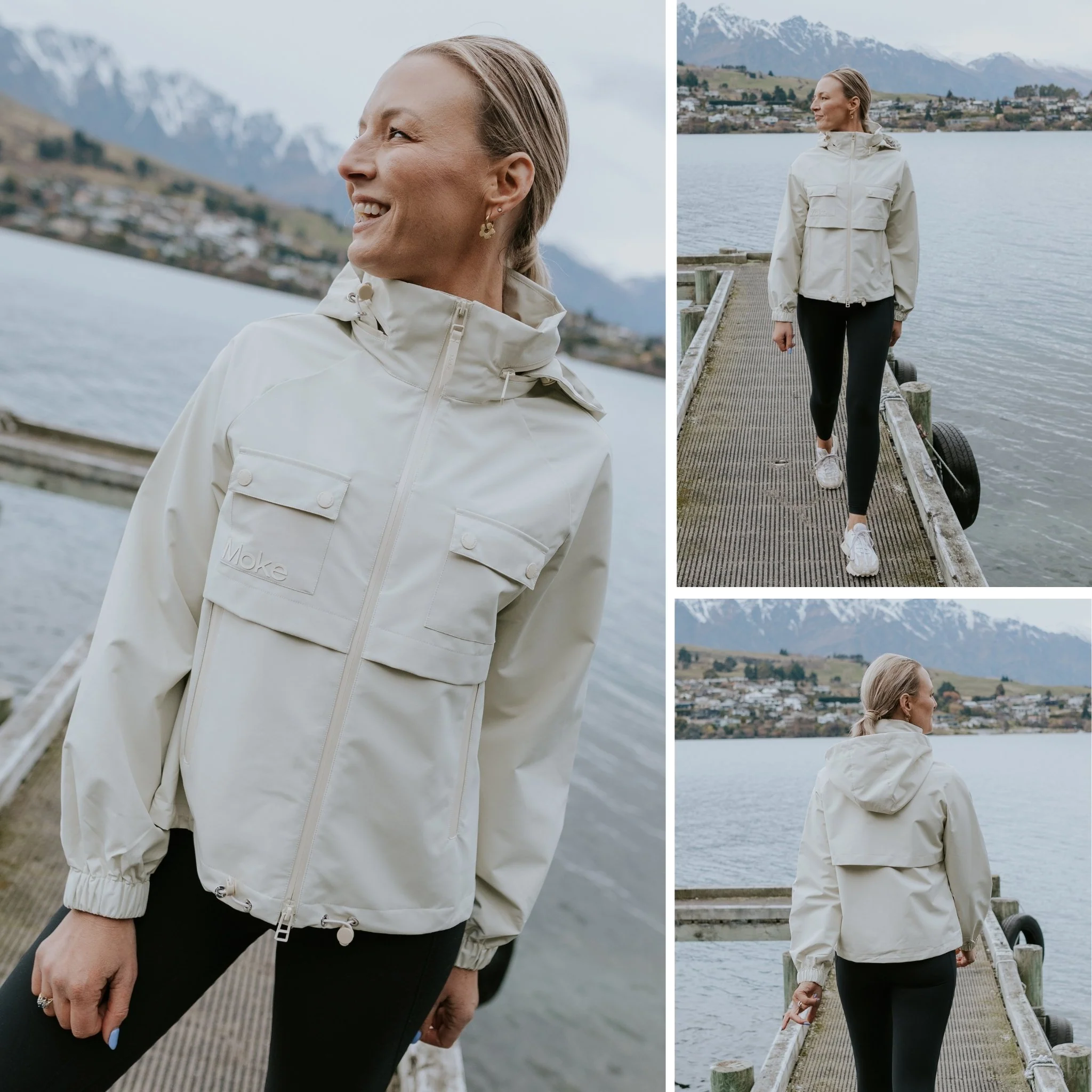Maggie Rain Jacket - Cream - Image 5