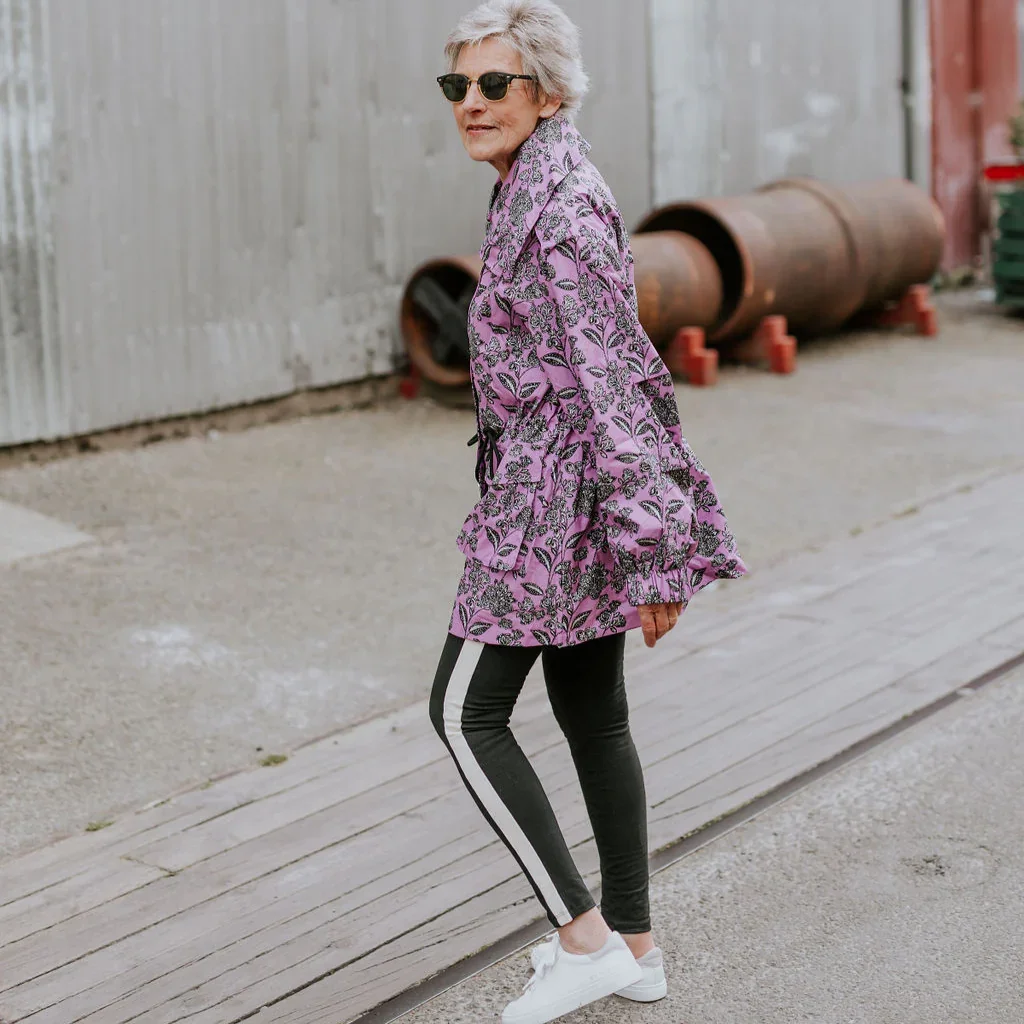 Marlow Women's Waterproof Rain Jacket - Flora Print - Image 4