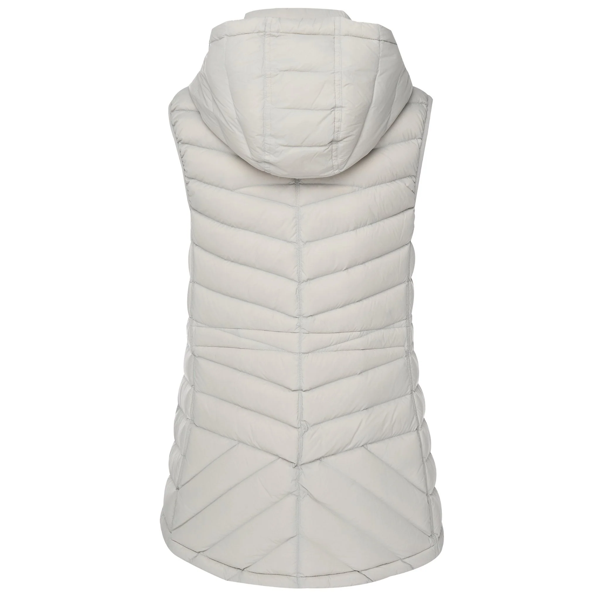 Mary-Claire 90/10 Packable Puffer Vest - Silver - Image 3