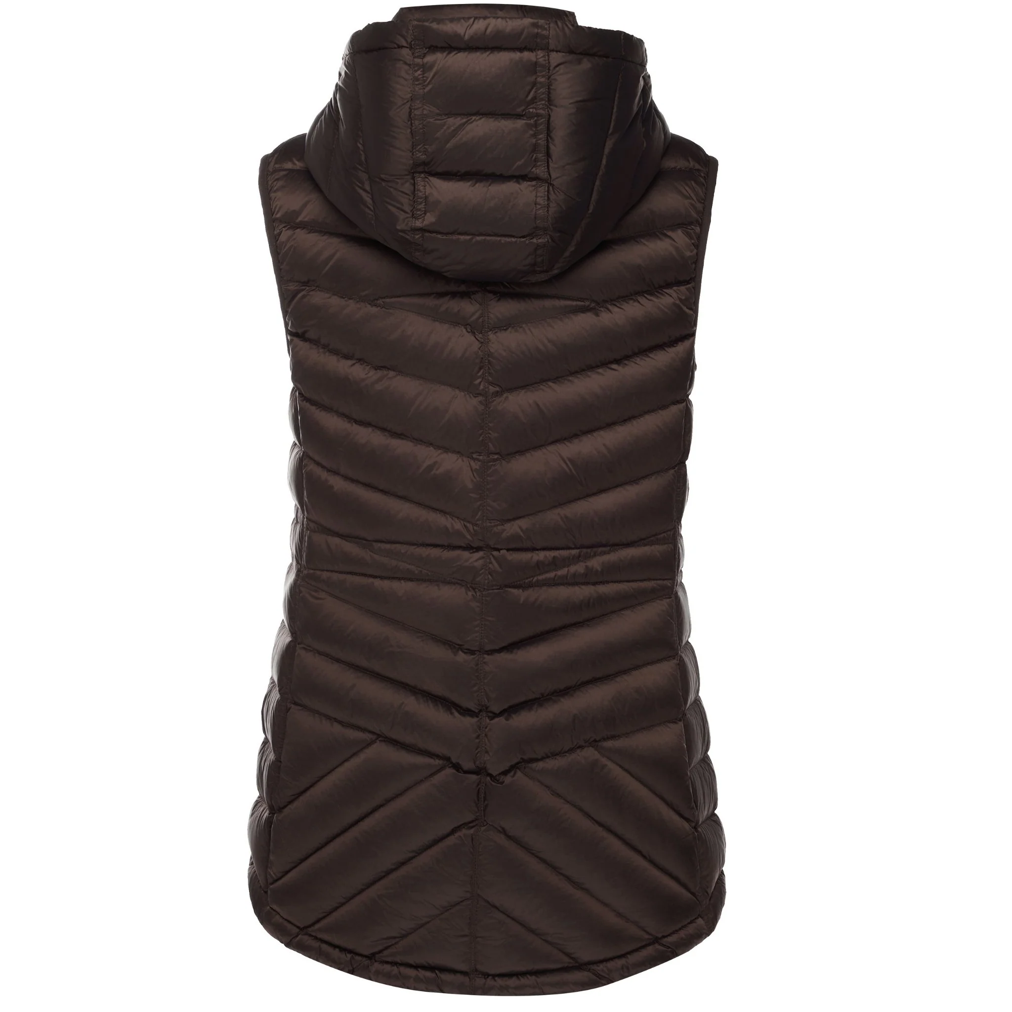 Mary-Claire 90/10 Packable Puffer Vest - Chocolate - Image 3