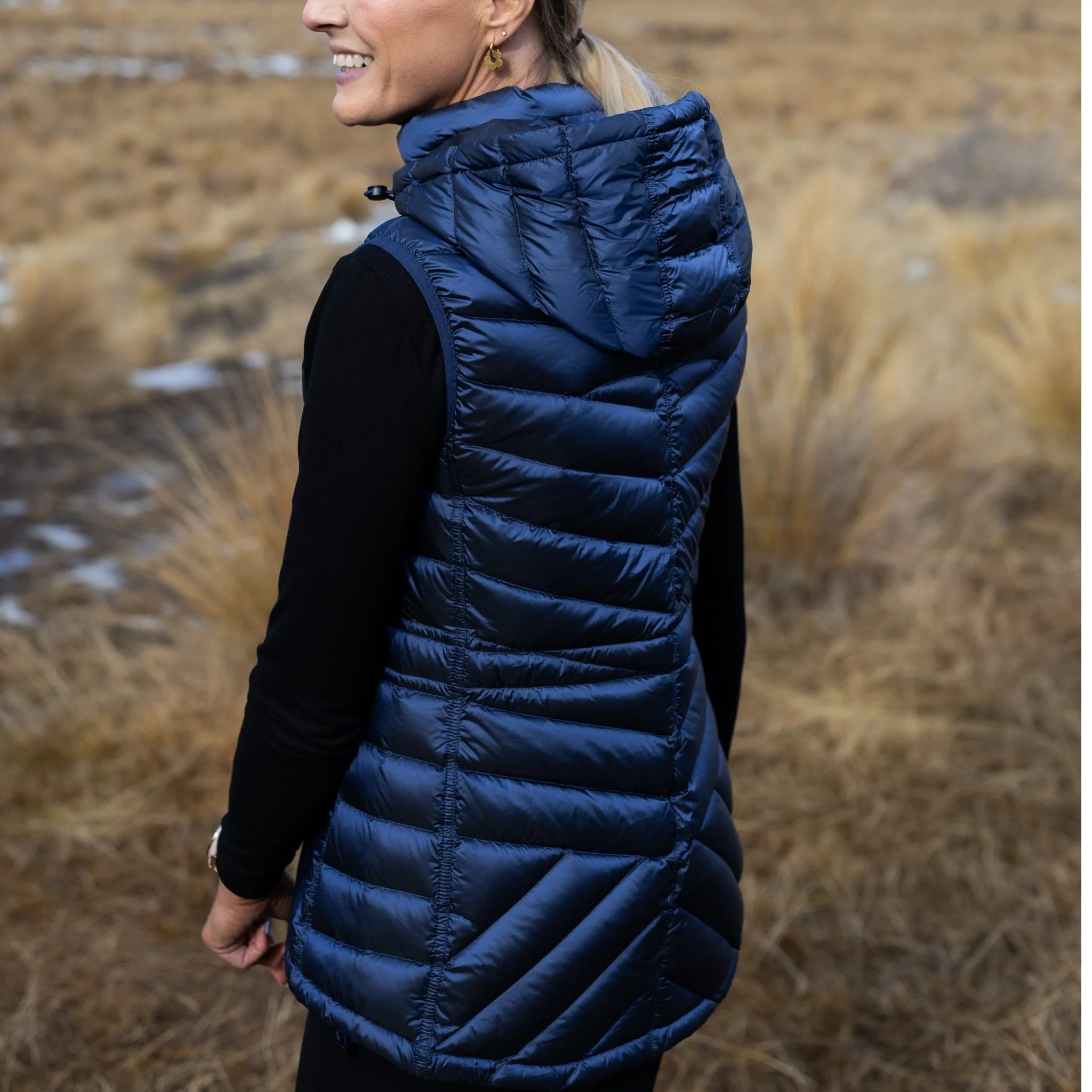 Mary-Claire 90/10 Packable Down Vest - Moonlight - Image 5