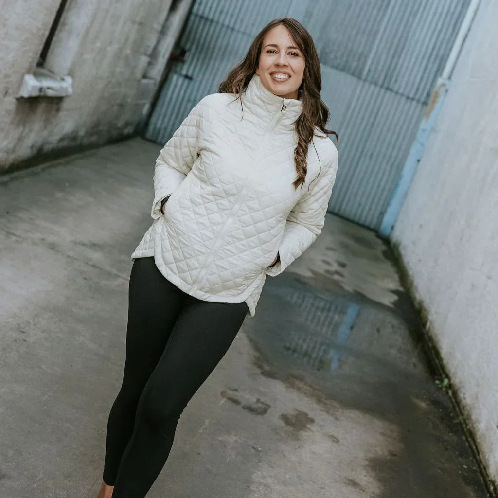 Melissa Women's Quilted Jacket - Cream - Image 7