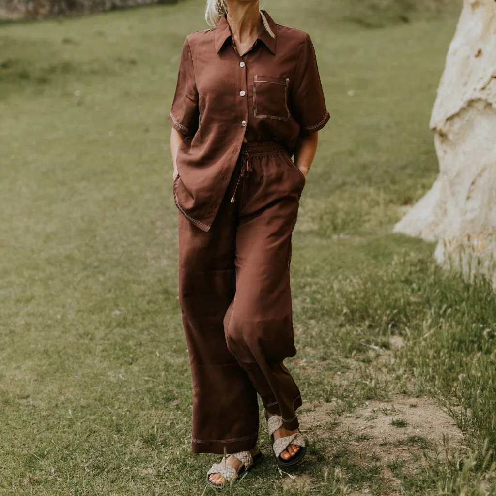 Missy Women's Viscose Blend Shirt - Cocoa - Image 6