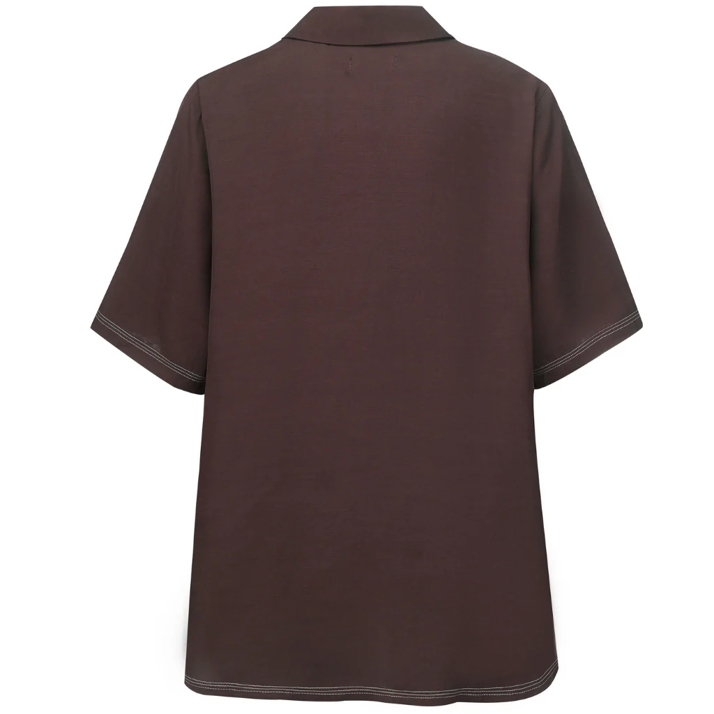 Missy Women's Viscose Blend Shirt - Cocoa - Image 8