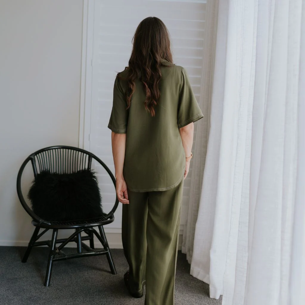 Missy Women's Viscose Blend Shirt - Bonsai Green - Image 4