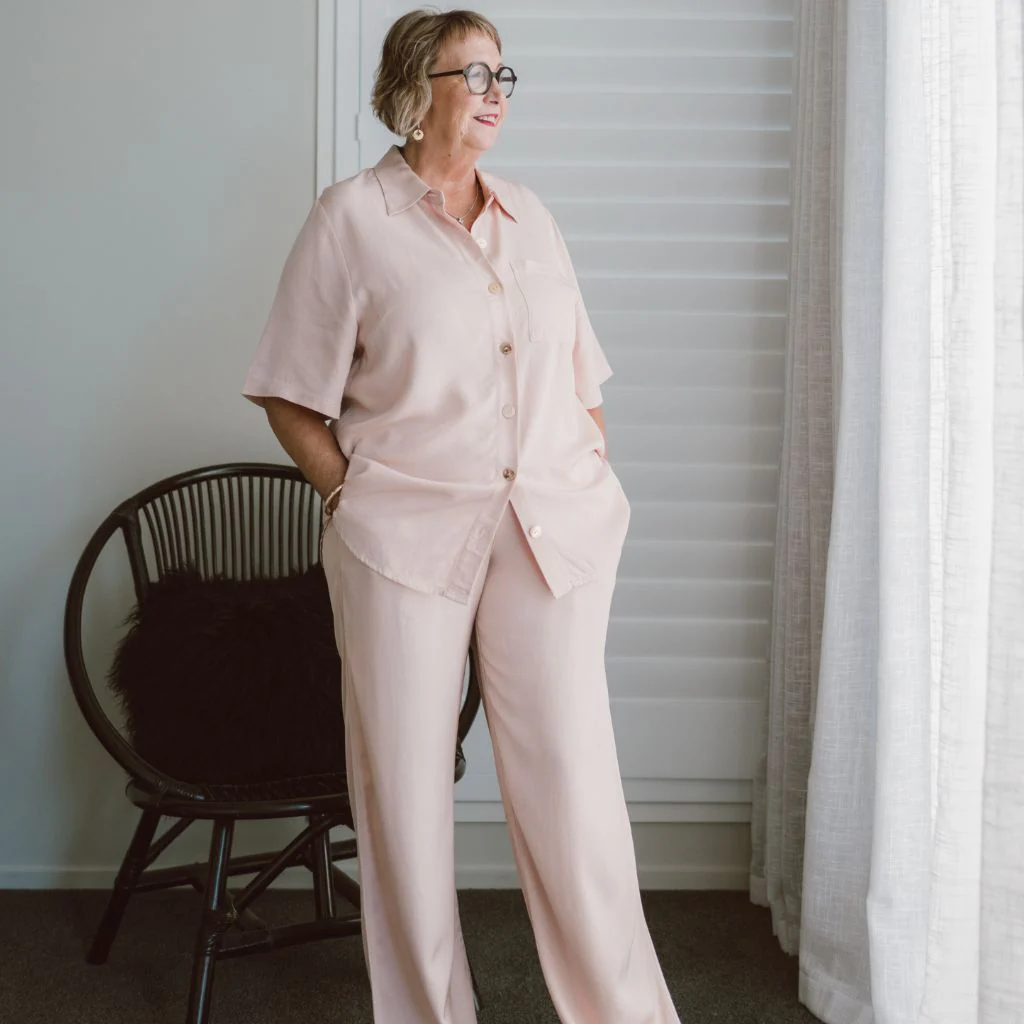 Missy Women's Viscose Blend Shirt - Dusty Rose - Image 4