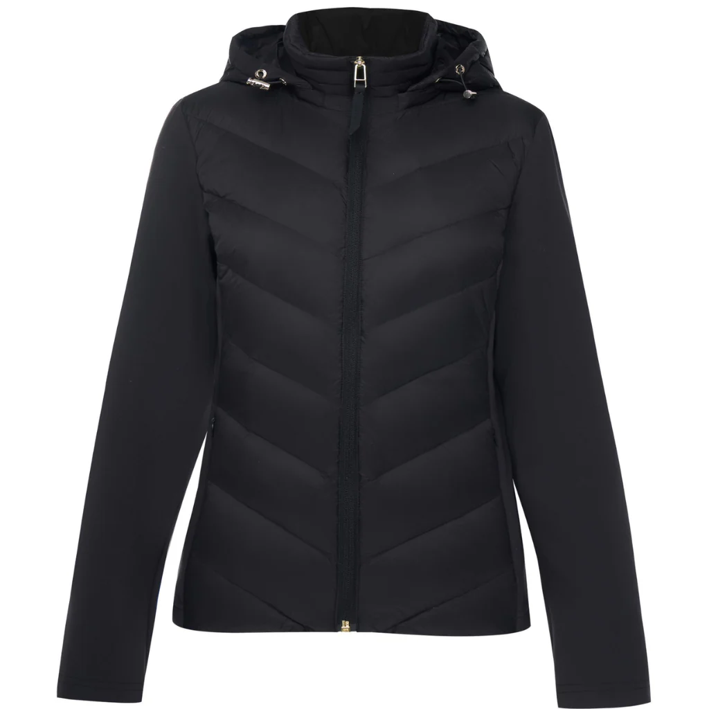 Olive 90/10 Packable Down Puffer Jacket - Black