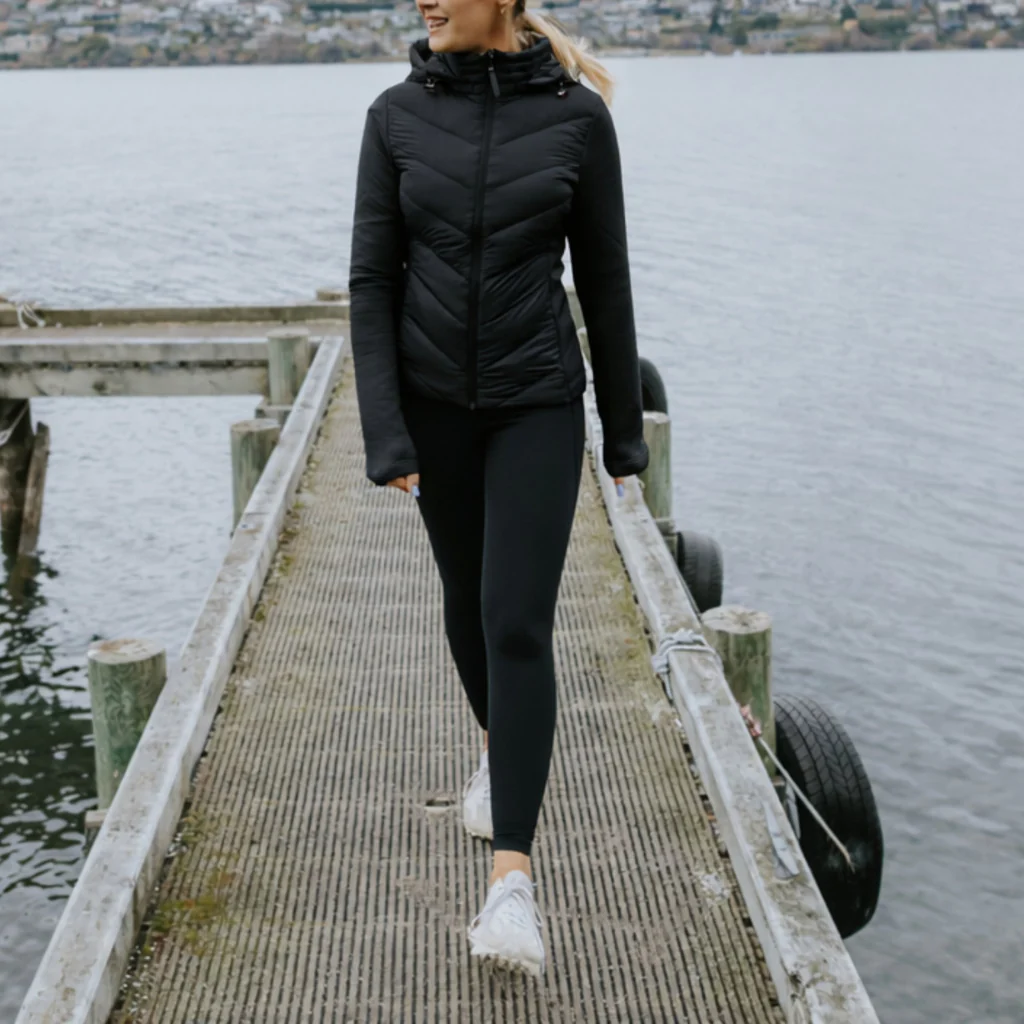 Olive 90/10 Packable Down Puffer Jacket - Black - Image 2