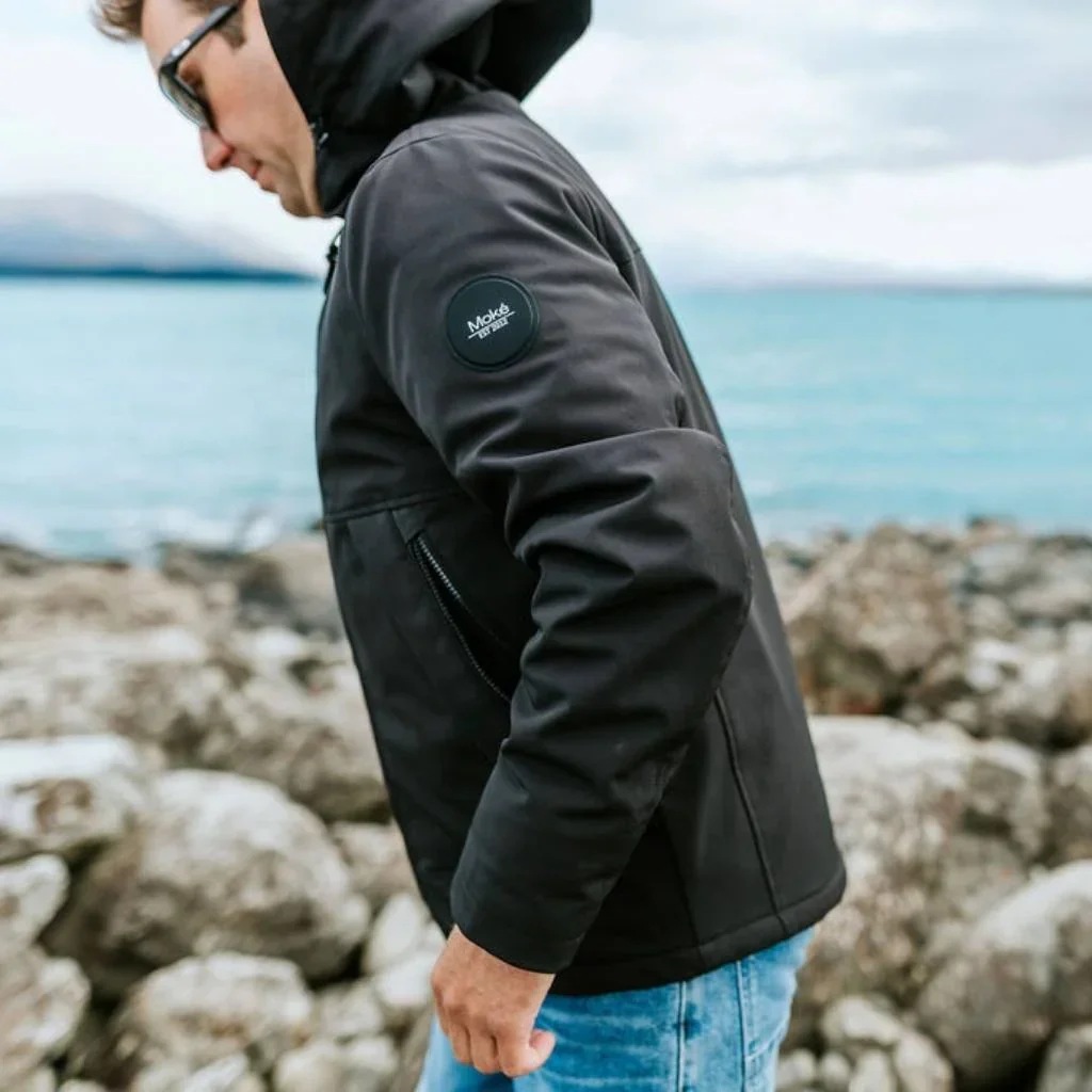 Remy Men's Softshell Jacket - Black - Image 3