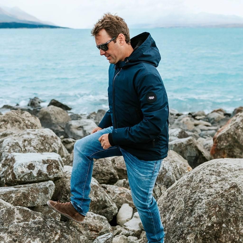 Remy Men's Softshell Jacket - Navy - Image 4