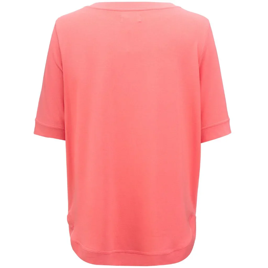 Ruby Women's Modal Tee | Sunset Coral - Image 2