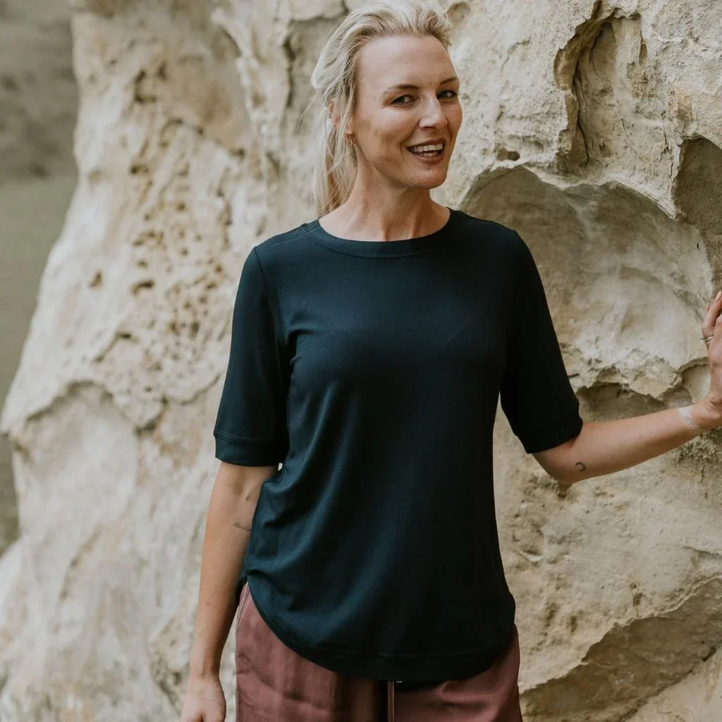 Ruby Women's Modal Tee | Black - Image 3