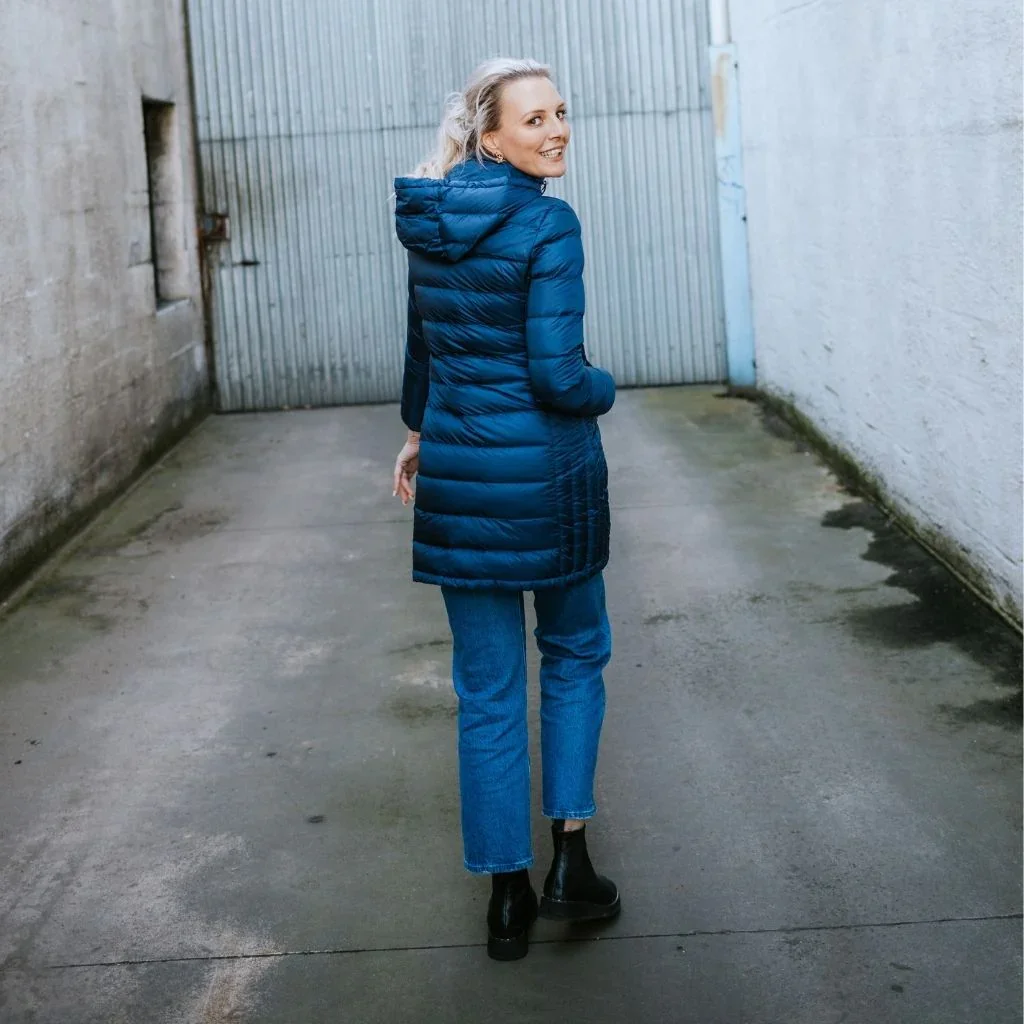 Sarah Women's 90/10 Packable Down Coat - Moonlight - Image 7