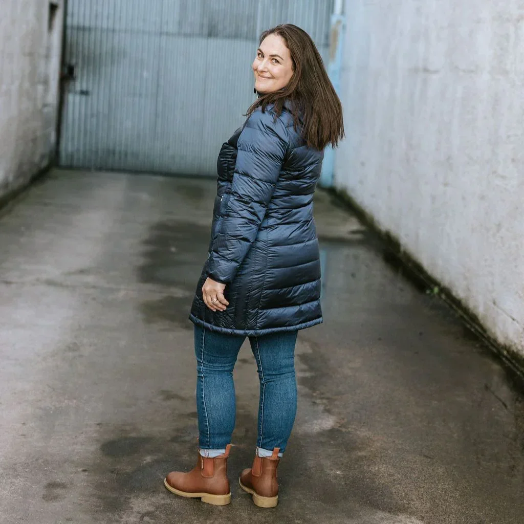 Sarah Women's 90/10 Packable Down Coat - Moonlight - Image 8