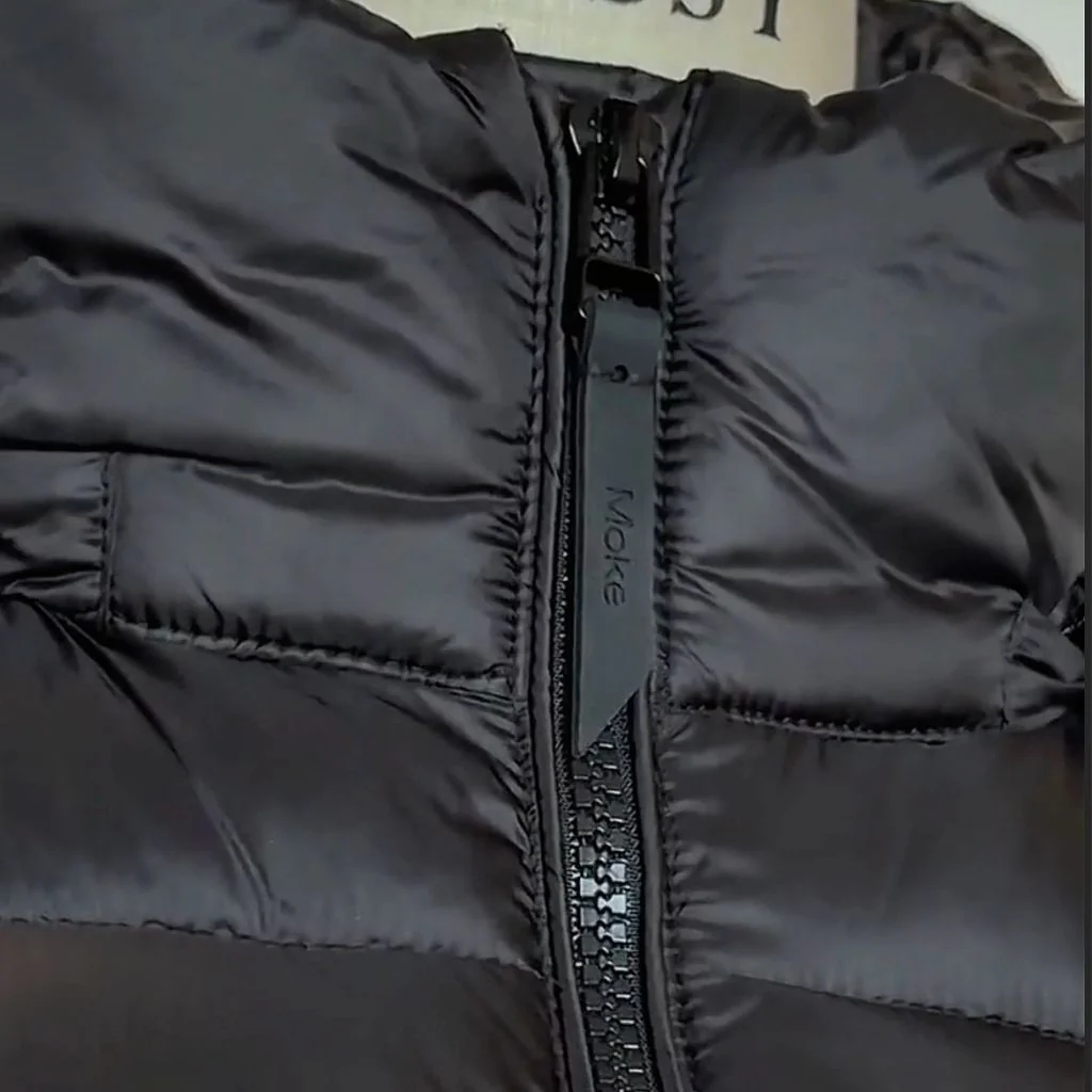 Seattle Polyfill Puffer Coat - Black - Image 8