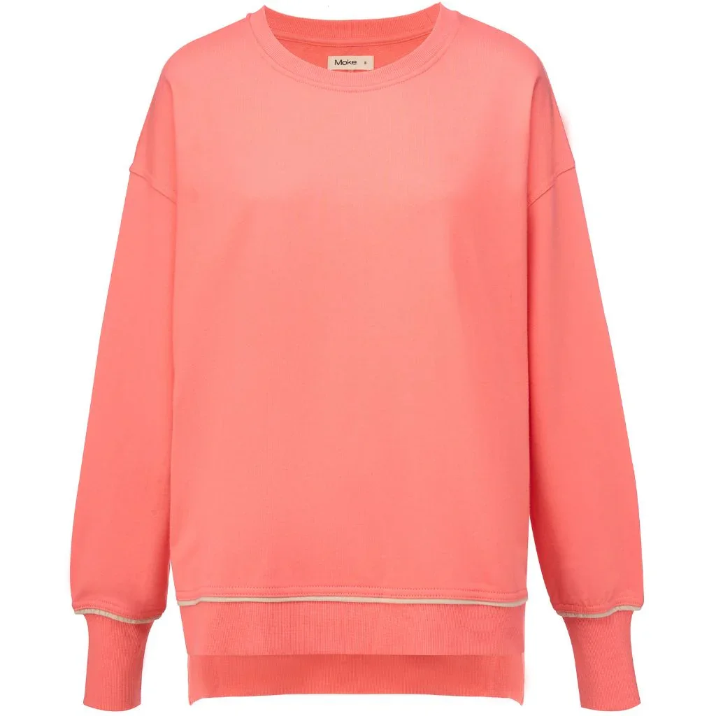Suzy Women's Terry Cotton Sweatshirt | Sunset Coral