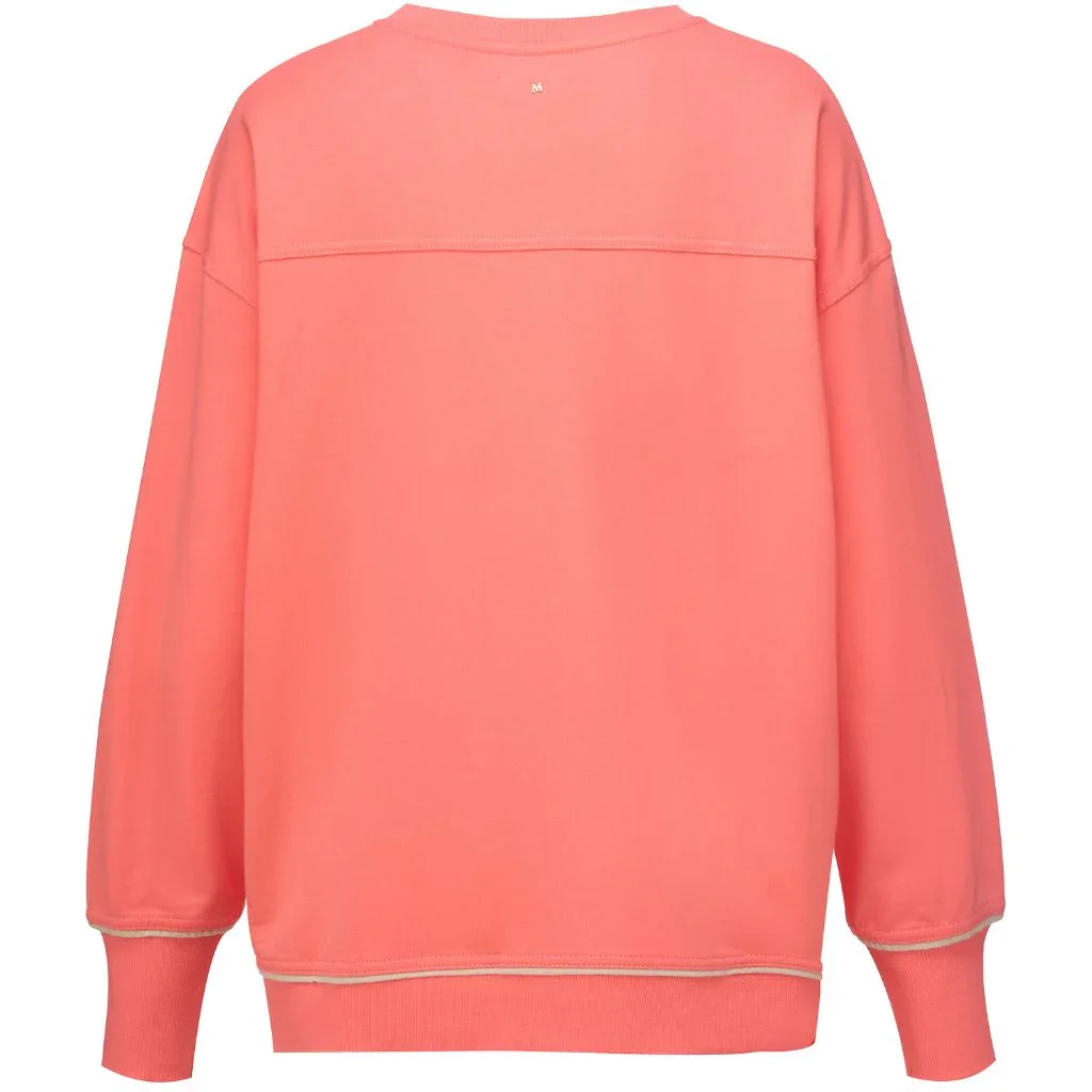 Suzy Women's Terry Cotton Sweatshirt | Sunset Coral - Image 2