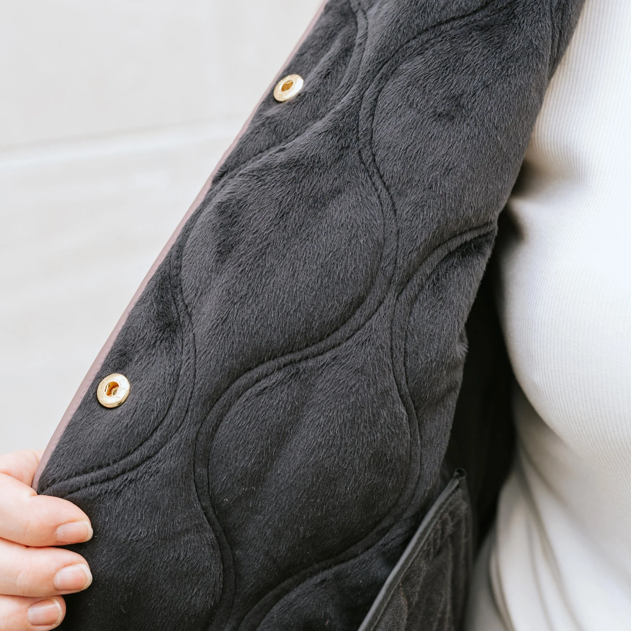 Talei Quilted Bomber Jacket - Olive Green - Image 5