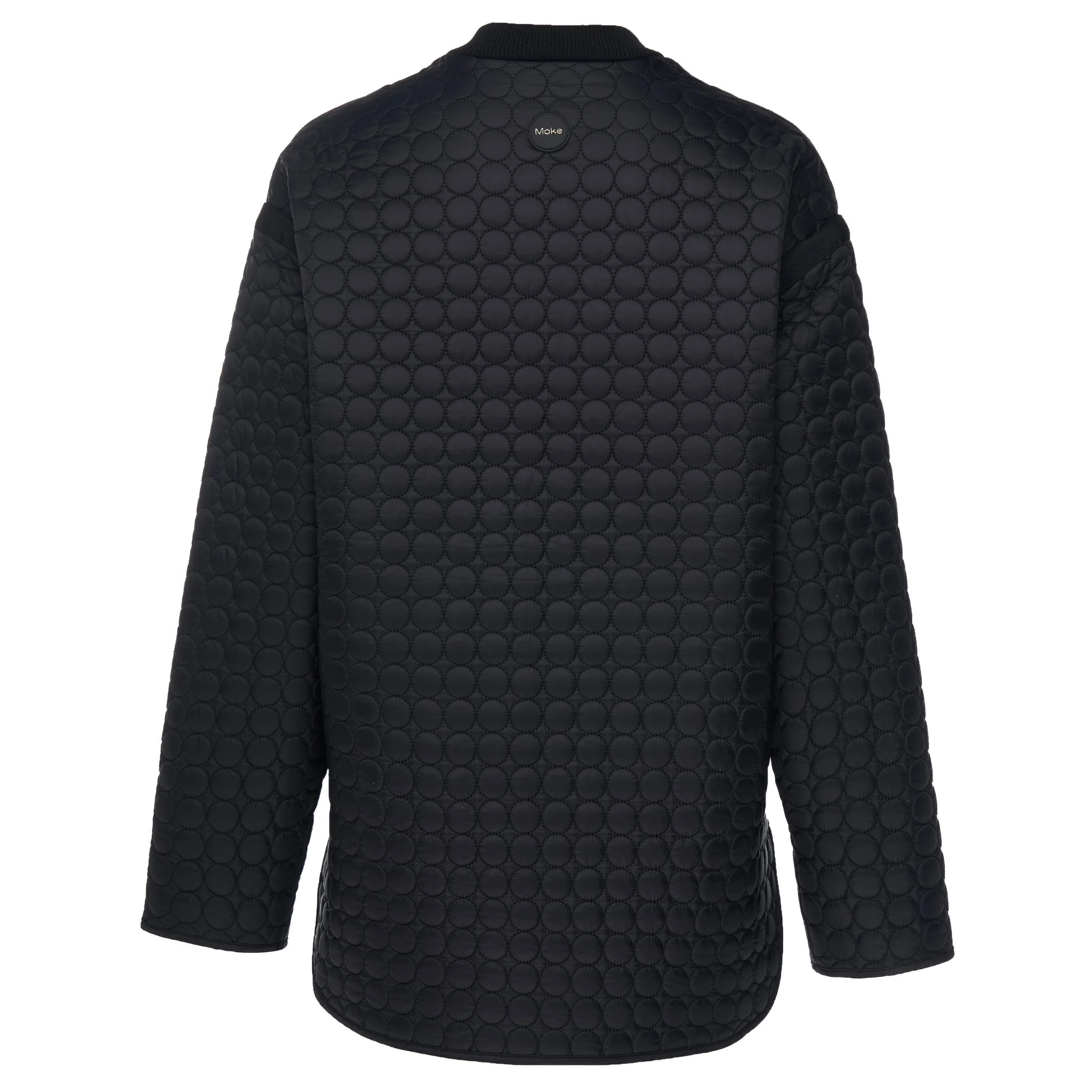 Tilly Quilted Bomber Jacket - Black - Image 3