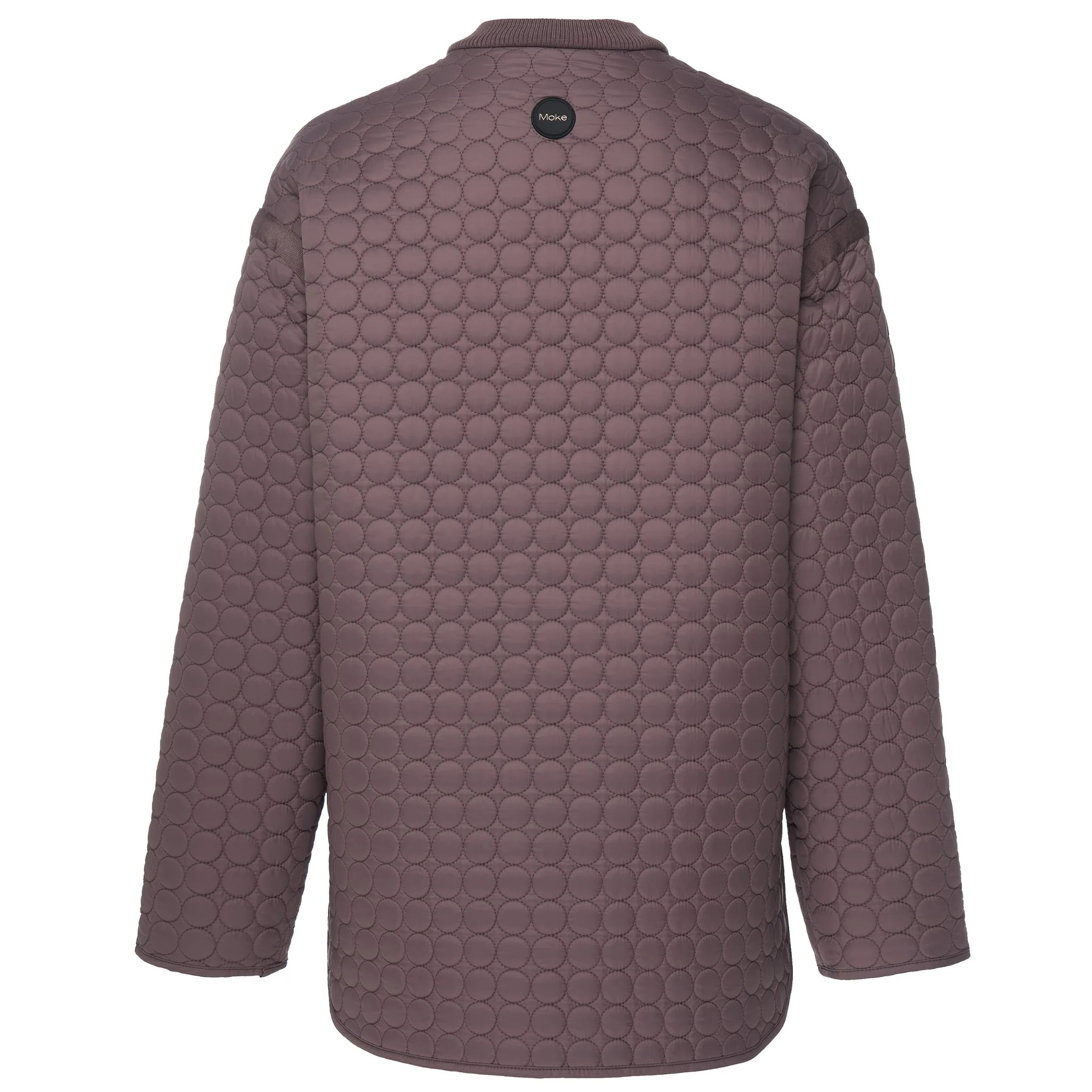 Tilly Quilted Bomber Jacket - Cocoa Powder - Image 7