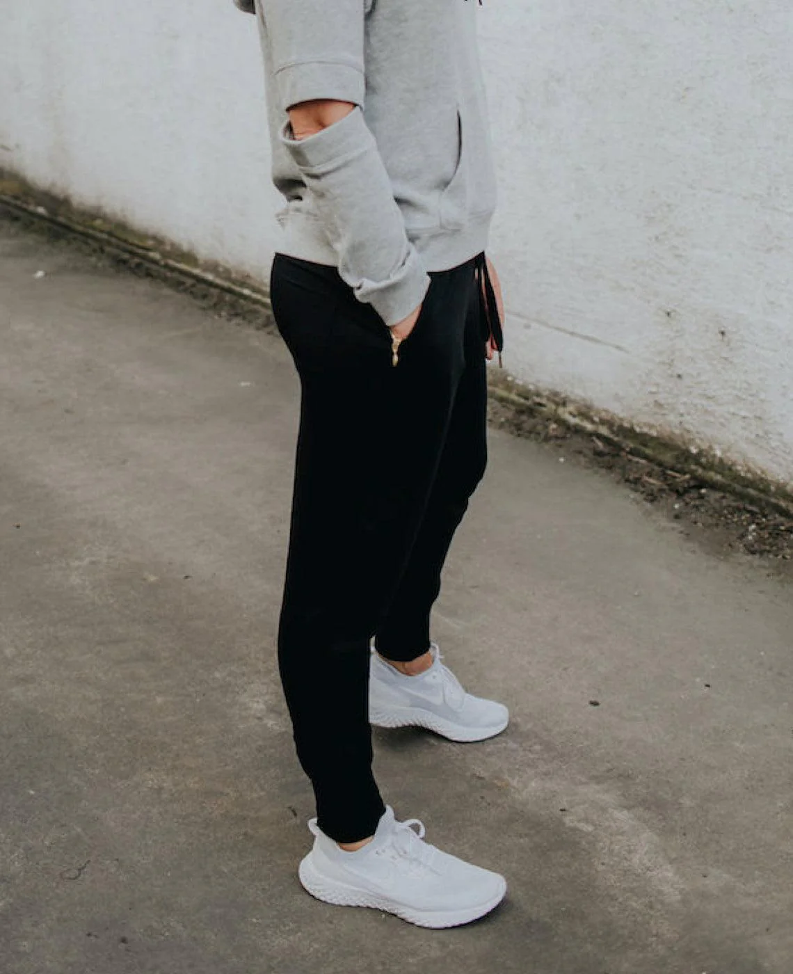 Violet Women's Modal Jogger Pants - Black - Image 3