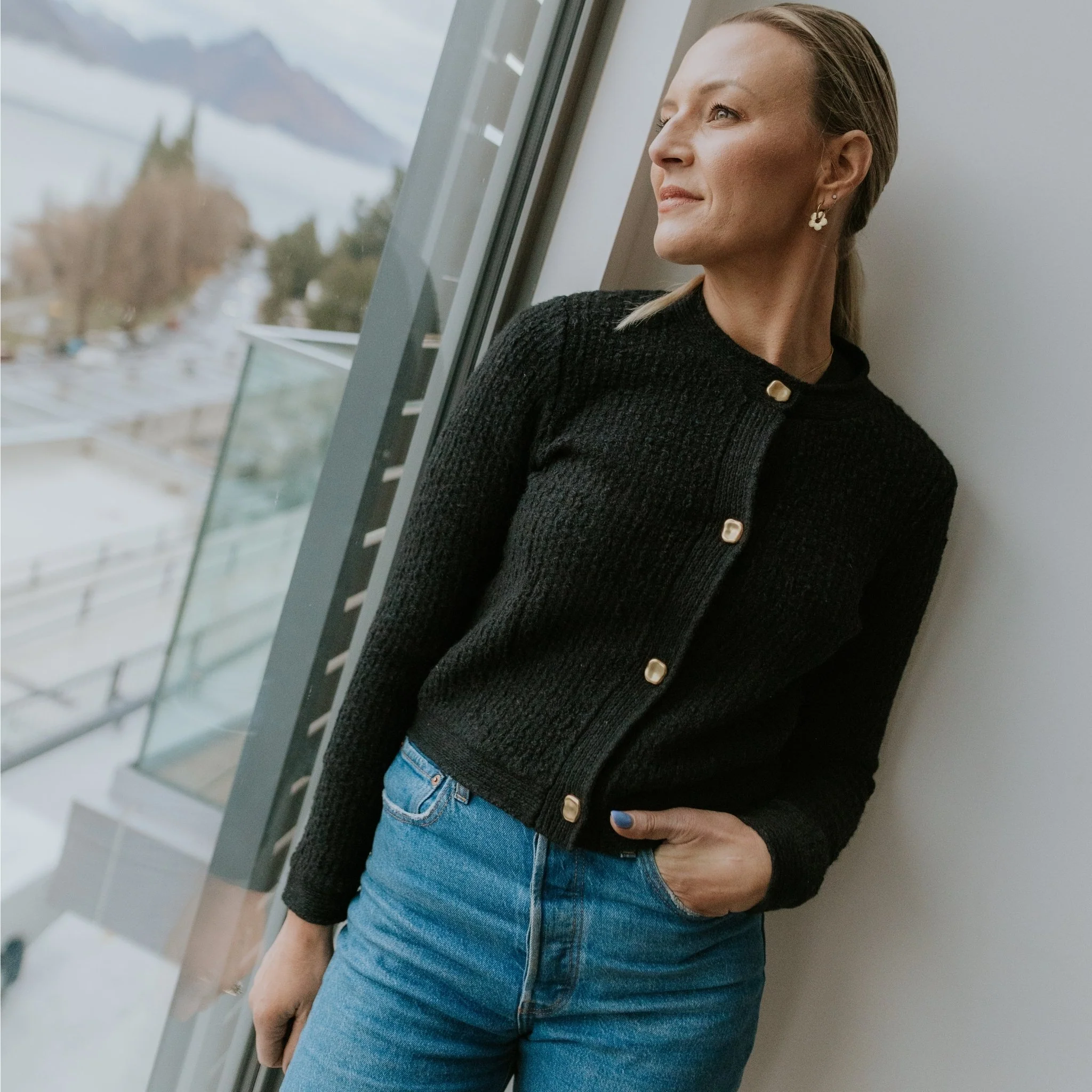 Vivian Cardigan - Black - Image 3